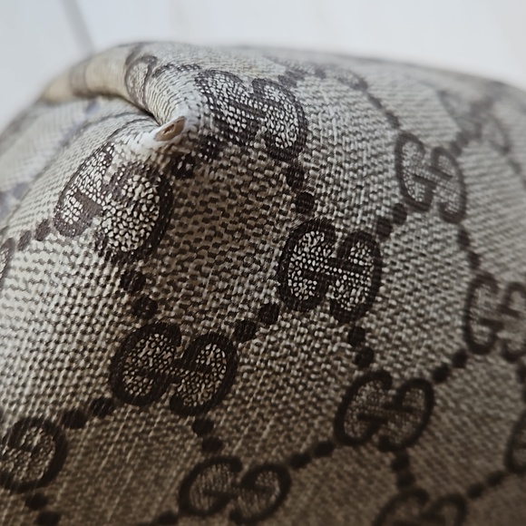 Gucci Sherry Ophidia Tote Bag GG Logo Red/Green Handles Vintage w/Dustbag - Picture 10 of 16